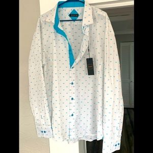 NWT MENS 4XL BESPOKE BUTTON DOWN QUALITY SHIRT